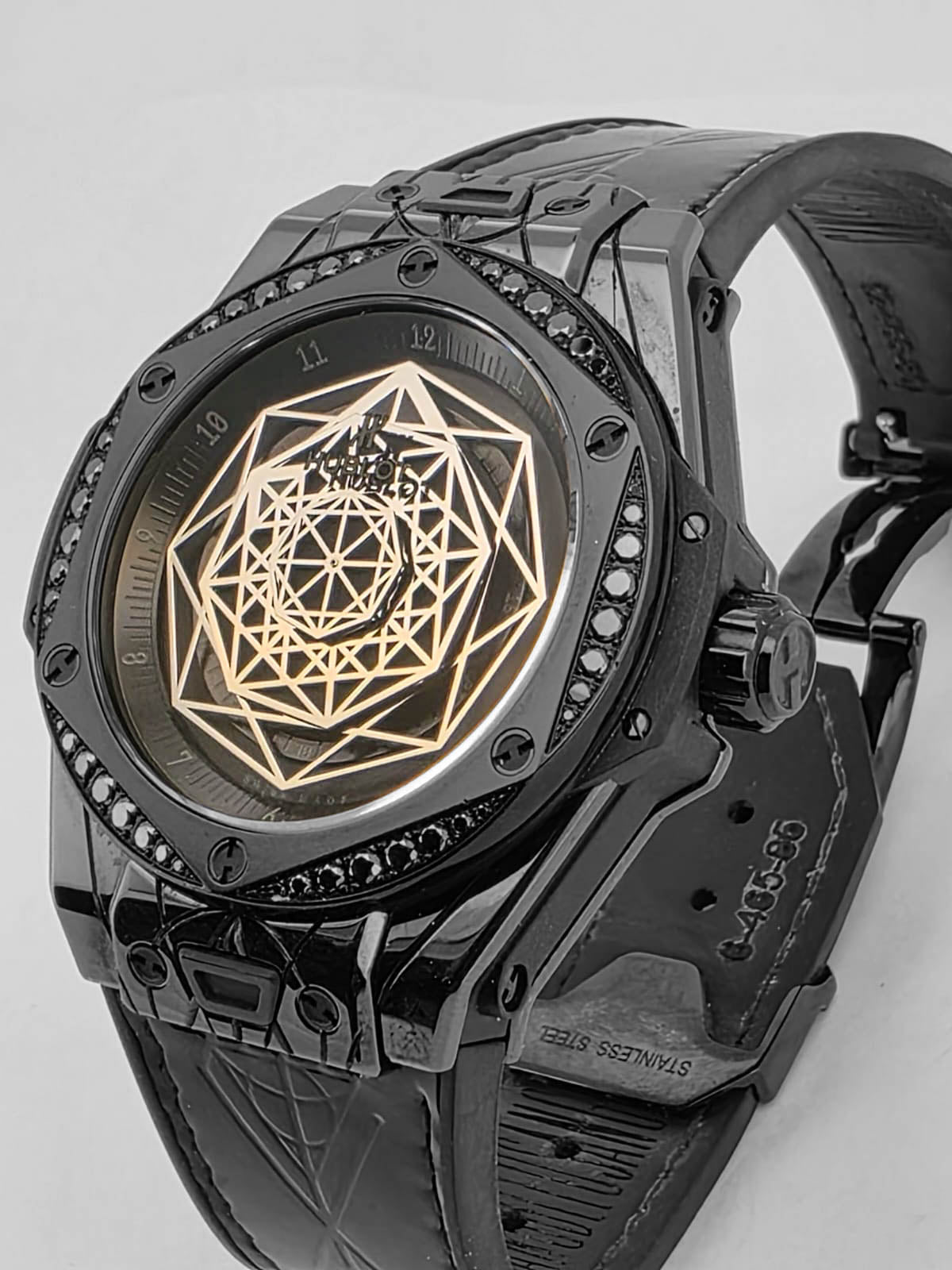 BIG BANG 39MM BANG SANG BLEU ALL BLACK DIAMONDS LIMITED EDITON (WATCH ONLY)