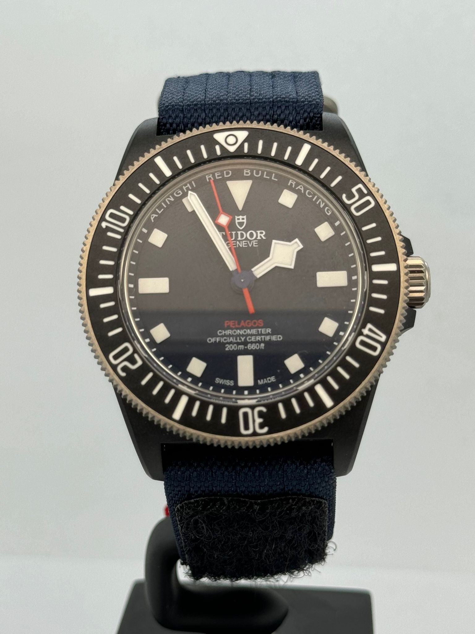 PELAGOS FXD BLACK CARBON 'ALINGHI RED BULL' BLUE DIAL (2025)
