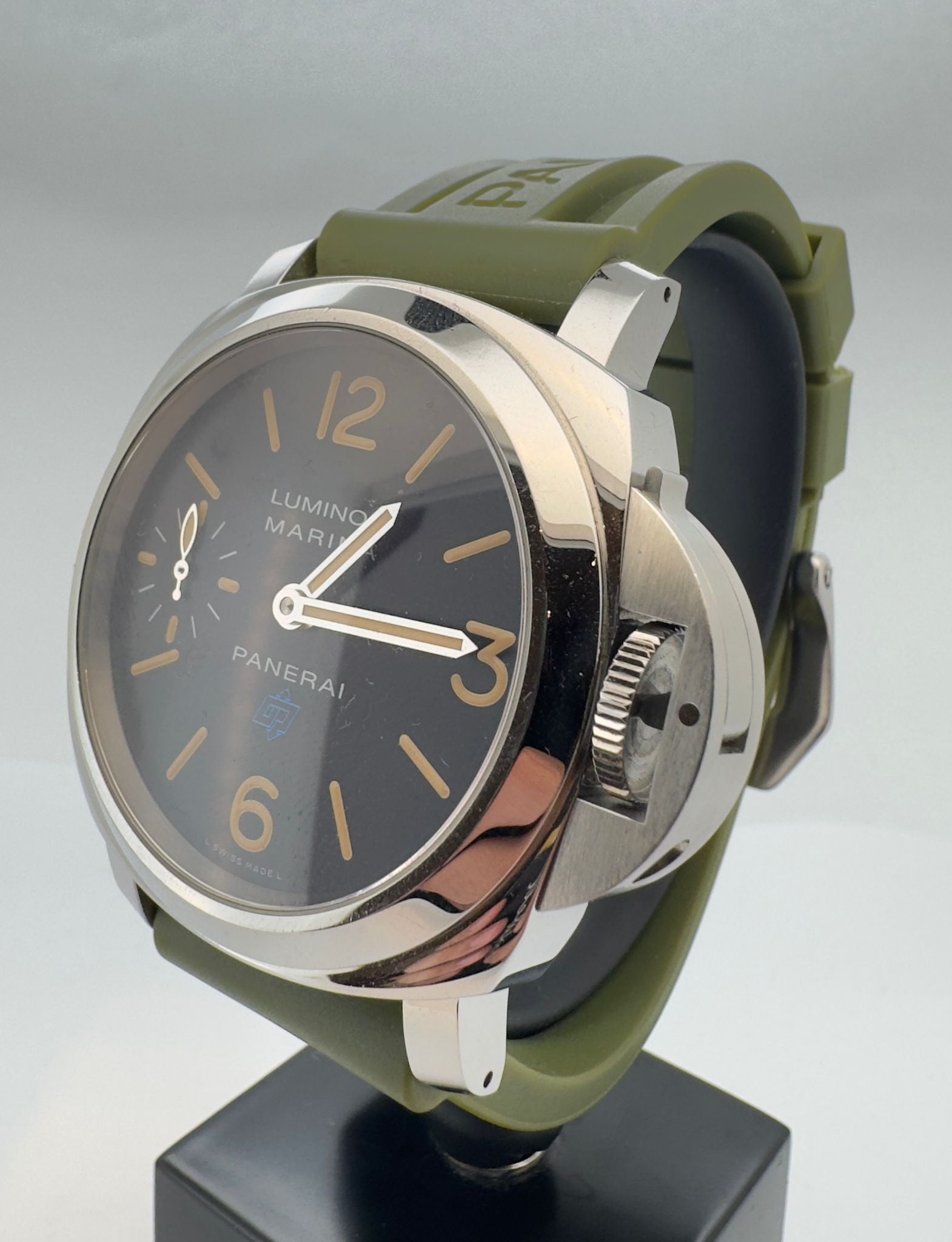 LUMINOR MARINA BLUE LOGO PAM 631 BLACK DIAL (2018)